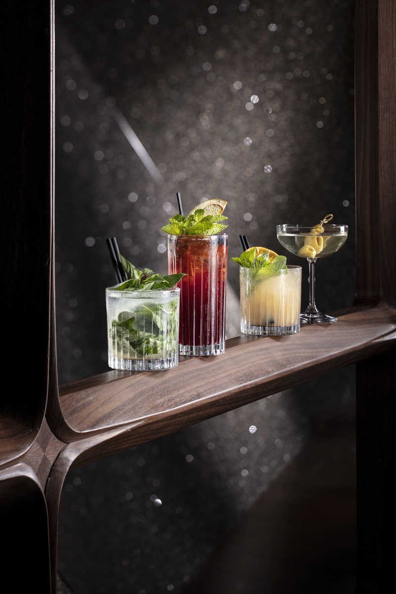 Asia drink set at Voyages by Alain Ducasse restaurant bar in Morpheus Macau.