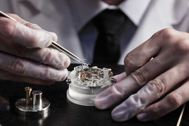 A. Lange & Söhne watch craftsman in Hong Kong.