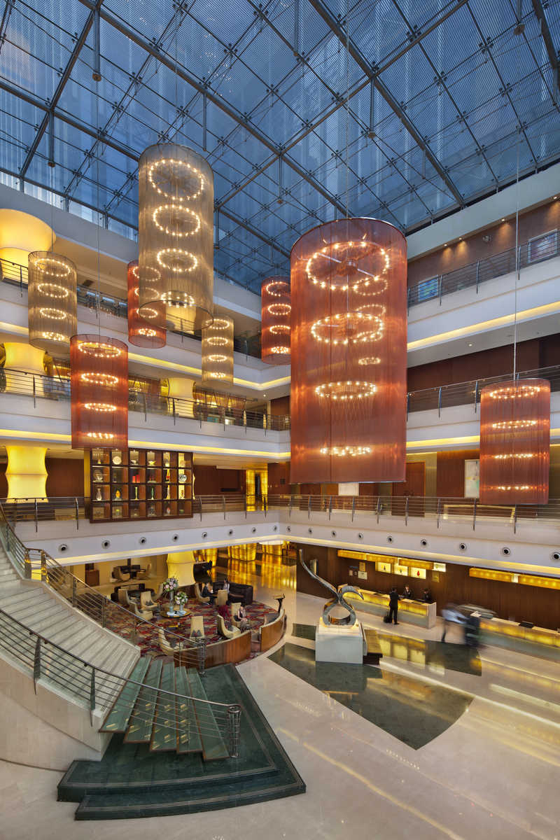 Main lobby at Marco Polo Shenzhen hotel