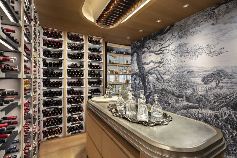 Wine room at Alain Ducasse at Morpheus.