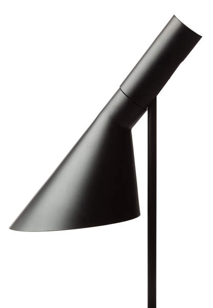 Black floor lamp at a factory in Zhongshan, China.