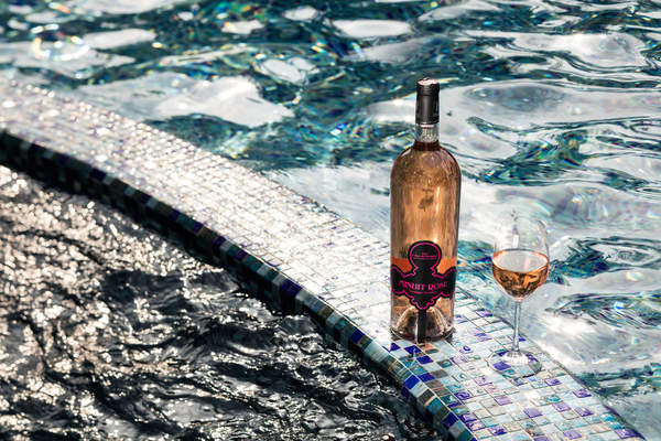 Poolside wine at Sofitel