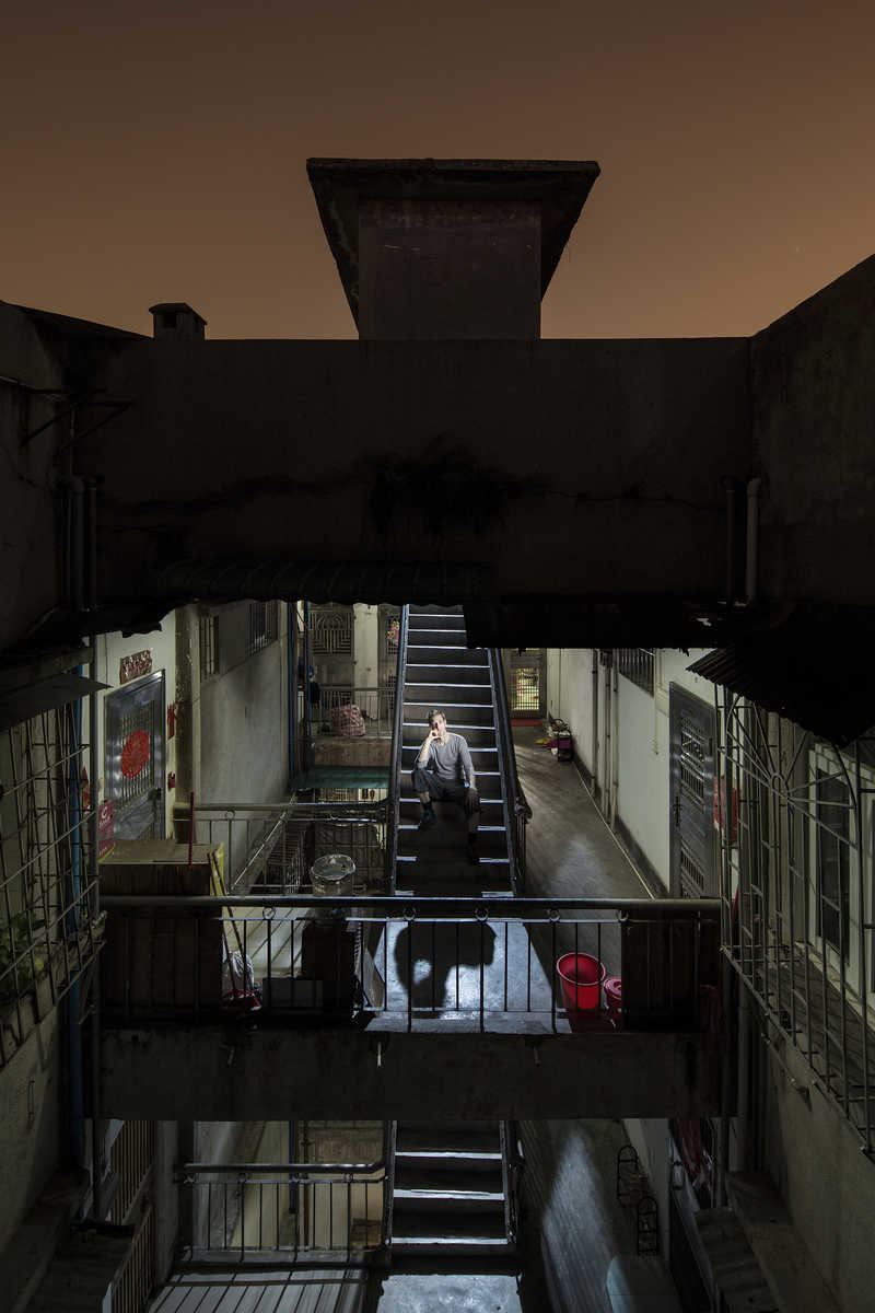 Daiv Ro outside his home design studio in Dongshankou, Guangzhou.