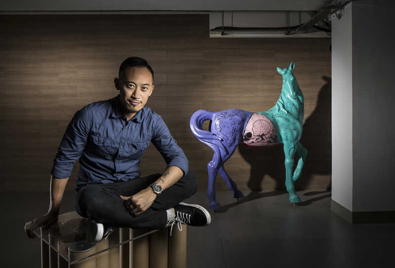 Fortes Pakeong Sequeira at his studio in Macau