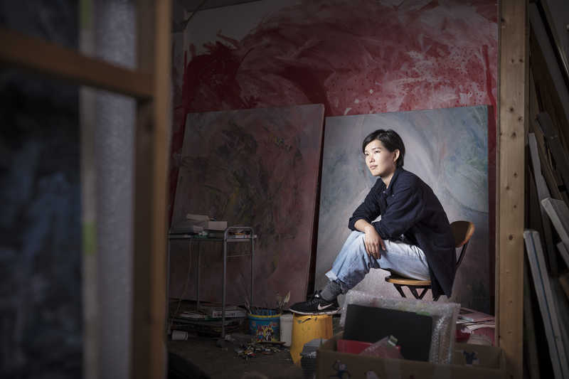 Kanako Tada at her studio space in Tokyo.