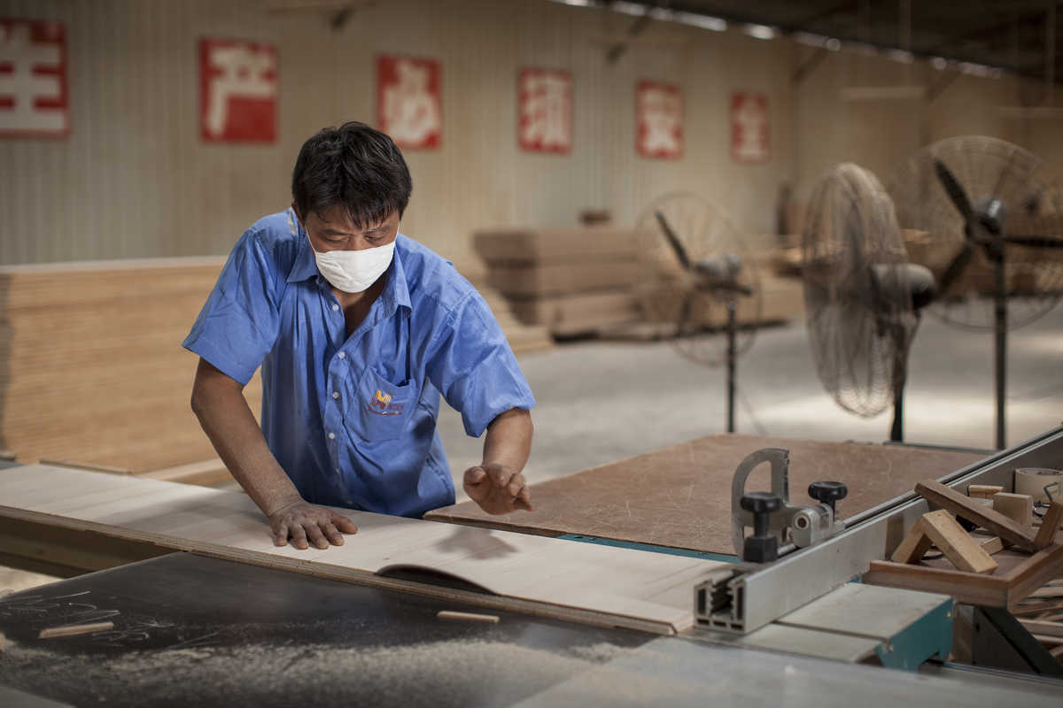 Guangzhou industrial photograph at a sauna factory in Panyu