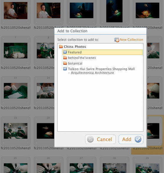 adding a photo to the featured folder in Zenfolio