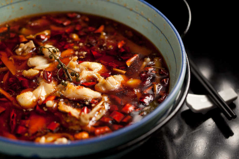 Fish soup at Olala Sichuan Chinese restaurant