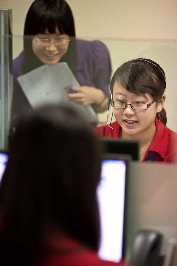 Foxconn Care Center at the company’s Shenzhen campus, for suicide prevention.