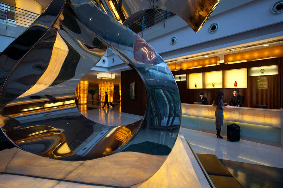  Marco Polo Shenzhen hotel lobby front desk interior photo