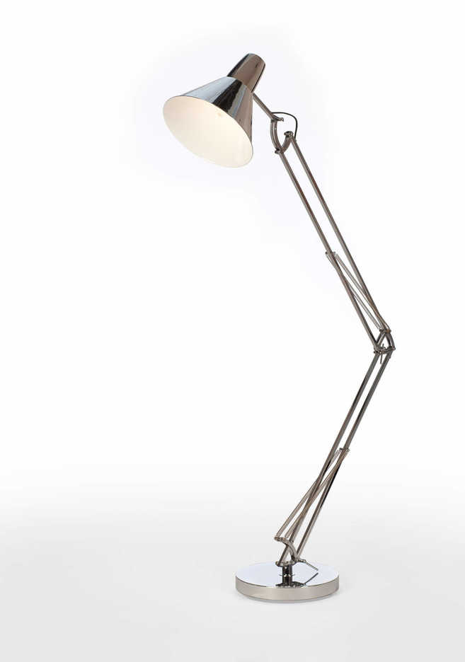 Chrome lamp photographed for an online catalog in Foshan.