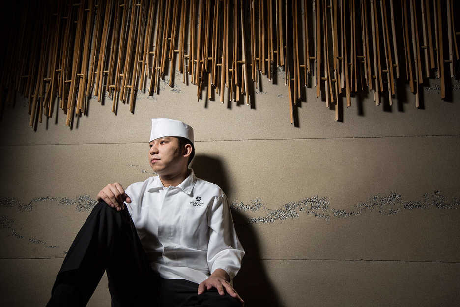 Chef at Yamazato restaurant, Macau.