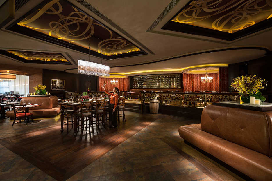 Interior dining area at the Bene restaurant in the Sheraton Macau hotel