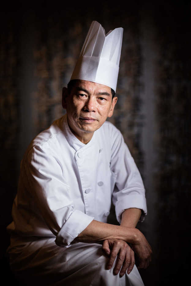 Chef Andy Ng poses at the Man Ho restaurant in Macau