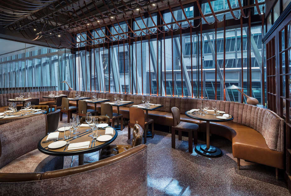 Spiga restaurant interior by designer Joyce Wang in Central
