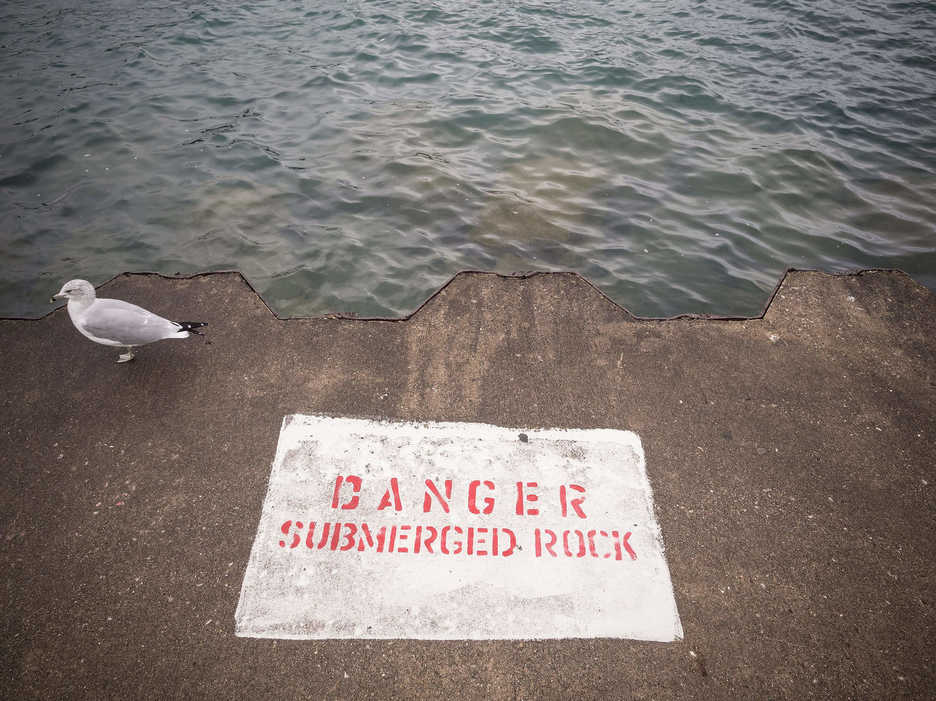 Lake Michigan shoreline in Chicago