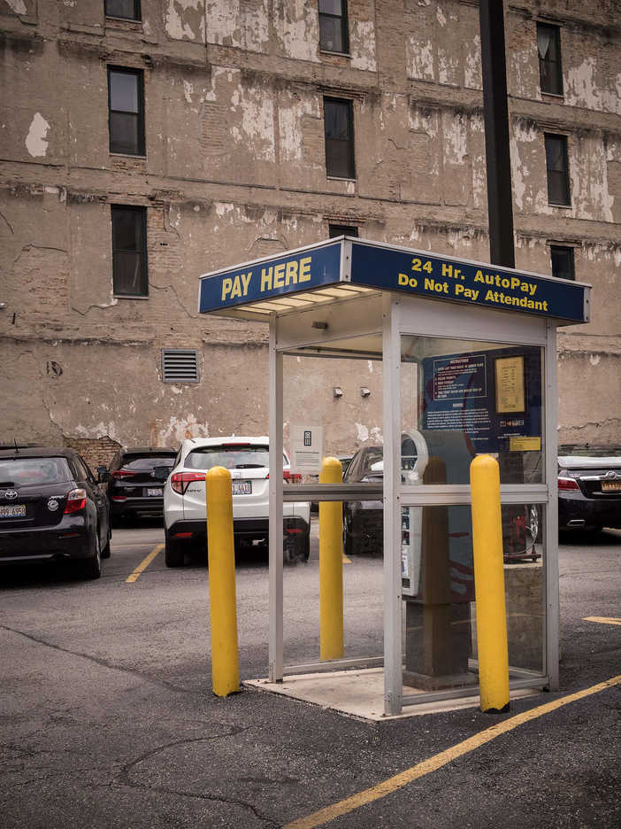 Parking booth in Chicago