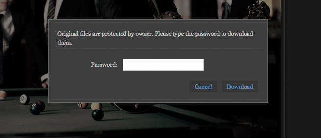 zenfolio photo download password screenshot